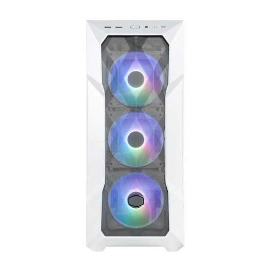 Case Cooler Master TD500 MESH V2 Mid Tower (ATX, White, ARGB Fans) - King Tech