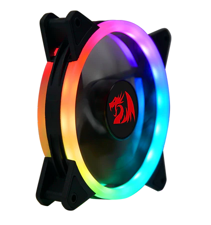 طقم مروحة علبة الألعاب Redragon GC-F011 RGB مقاس 120 مم (مجموعة من 3 قطع + وحدة تحكم)