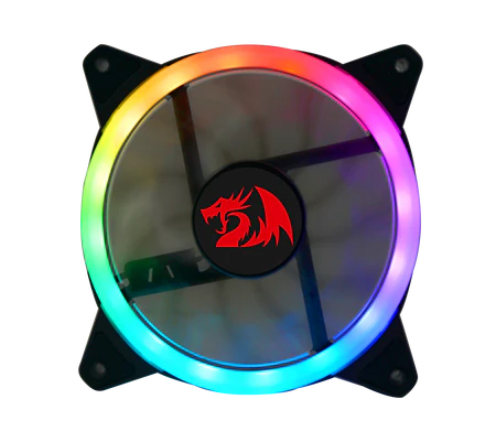 طقم مروحة علبة الألعاب Redragon GC-F011 RGB مقاس 120 مم (مجموعة من 3 قطع + وحدة تحكم)