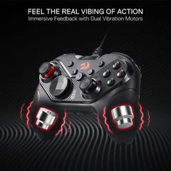 Controller Gaming Redragon Ceres G710 Wired Vibration Programmable - King Tech