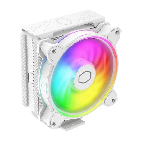 مبرد وحدة المعالجة المركزية Cooler Master Hyper 212 Halo White (هوائي، مروحة ARGB من الجيل الثاني)