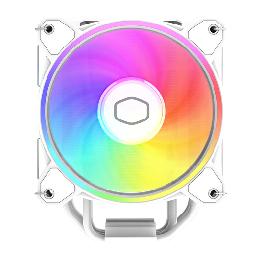مبرد وحدة المعالجة المركزية Cooler Master Hyper 212 Halo White (هوائي، مروحة ARGB من الجيل الثاني)