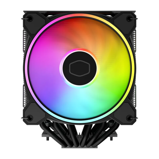 مبرد وحدة المعالجة المركزية Cooler Master Hyper 622 Halo Black (برج هوائي مزدوج، مروحة ARGB مزدوجة)