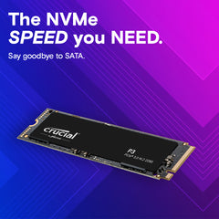 Crucial P3 4TB PCIe 3.0 M.2 Internal NVMe SSD