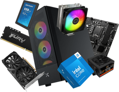Custom Gaming PC | Intel Core i5-14400F - 16GB DDR4 RAM - 512GB SSD - MSI RTX 3050 6GB Graphics - Xigmatek Hero II Case + 750W PSU