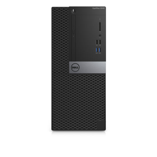 Dell OptiPlex 3040 Tower PC | Intel Core i3-6100 Processor - 4GB DDR4 RAM - 256GB SSD - Intel HD Graphics 530 - 400W PSU (Used)