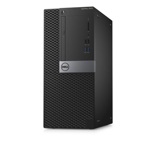 Dell OptiPlex 3040 Tower PC | Intel Core i3-6100 Processor - 4GB DDR4 RAM - 256GB SSD - Intel HD Graphics 530 - 400W PSU (Used)