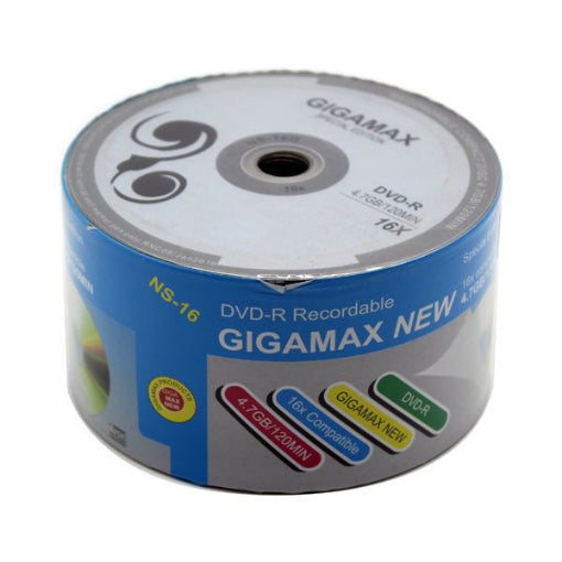 أقراص DVD فارغة Gigamax 4.7G، 50 قطعة