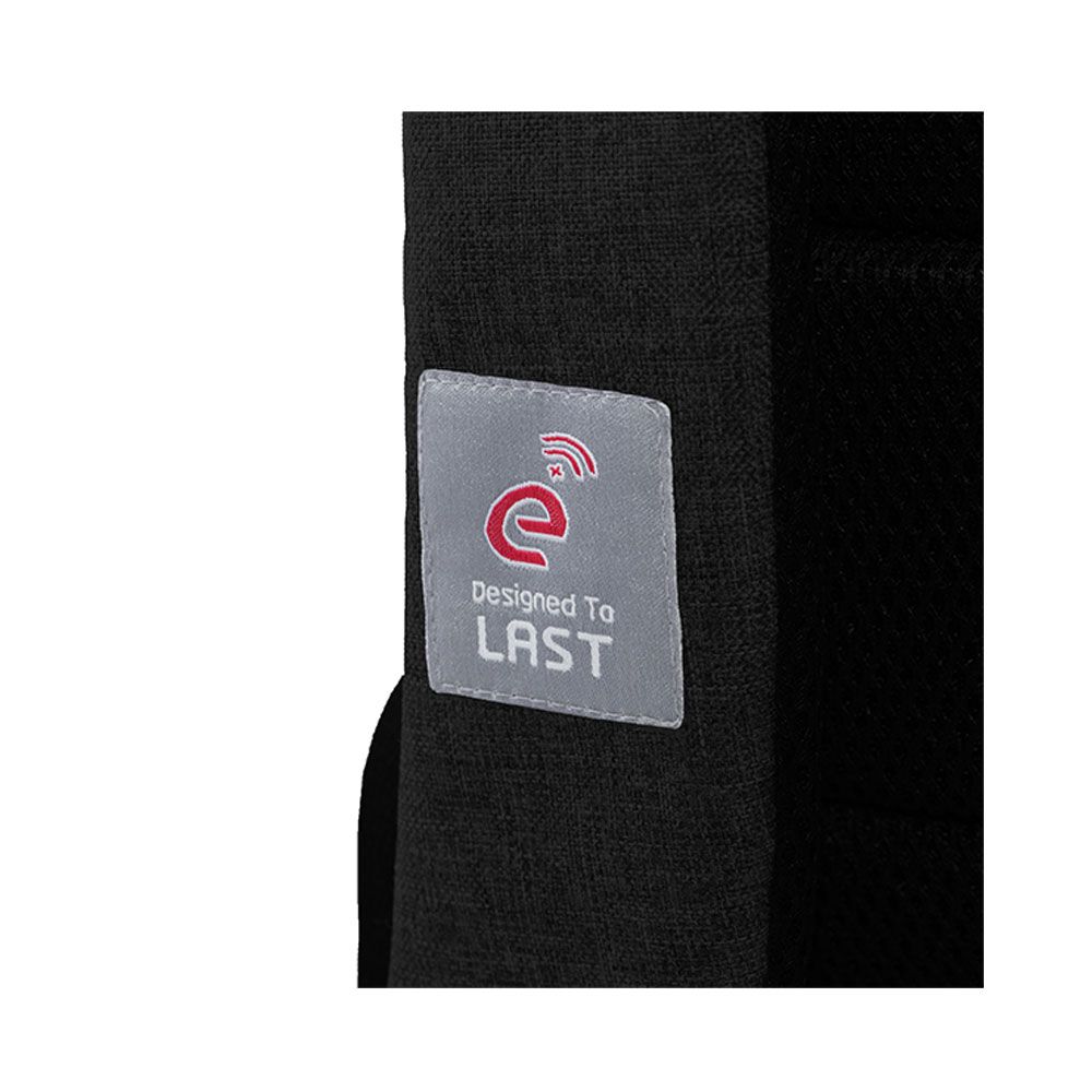 E-Train BG-82-2 Nylon Laptop Backpack - Fits Up to 15.6 inches, Black