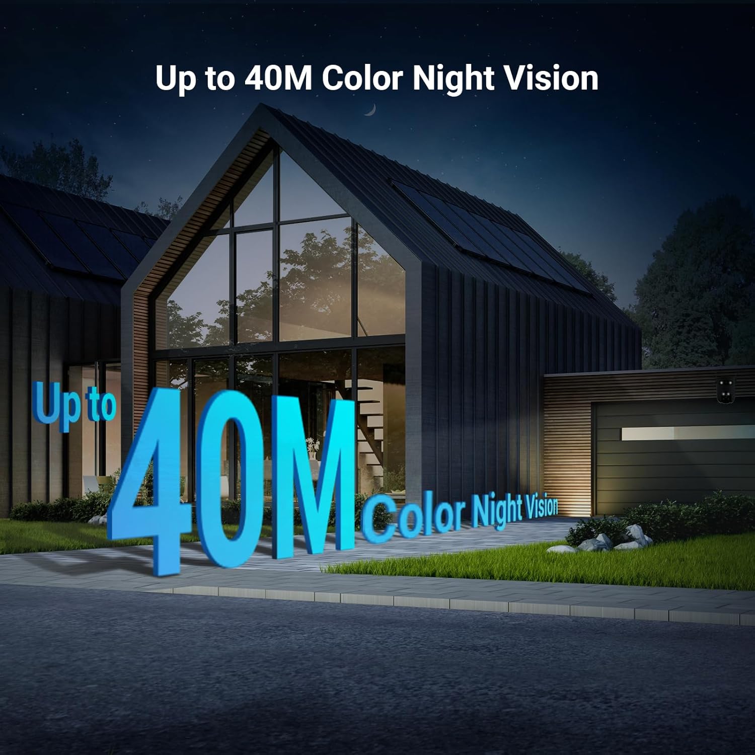 EZVIZ H9c 2K Dual-Lens Outdoor Wi-Fi Camera - 2K Resolution, Smart Color Night Vision and Two-Way Talk
