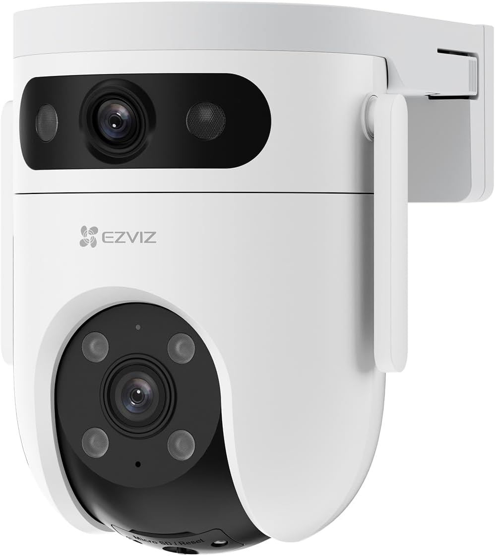 EZVIZ H9c 3K Dual-Lens Outdoor Wi-Fi Camera - 5MP Resolution, Smart Color Night Vision and Two-Way Talk