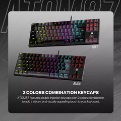 Fantech Atom87 MK887 TKL Mechanical Gaming Keyboard - Black, Blue Switches