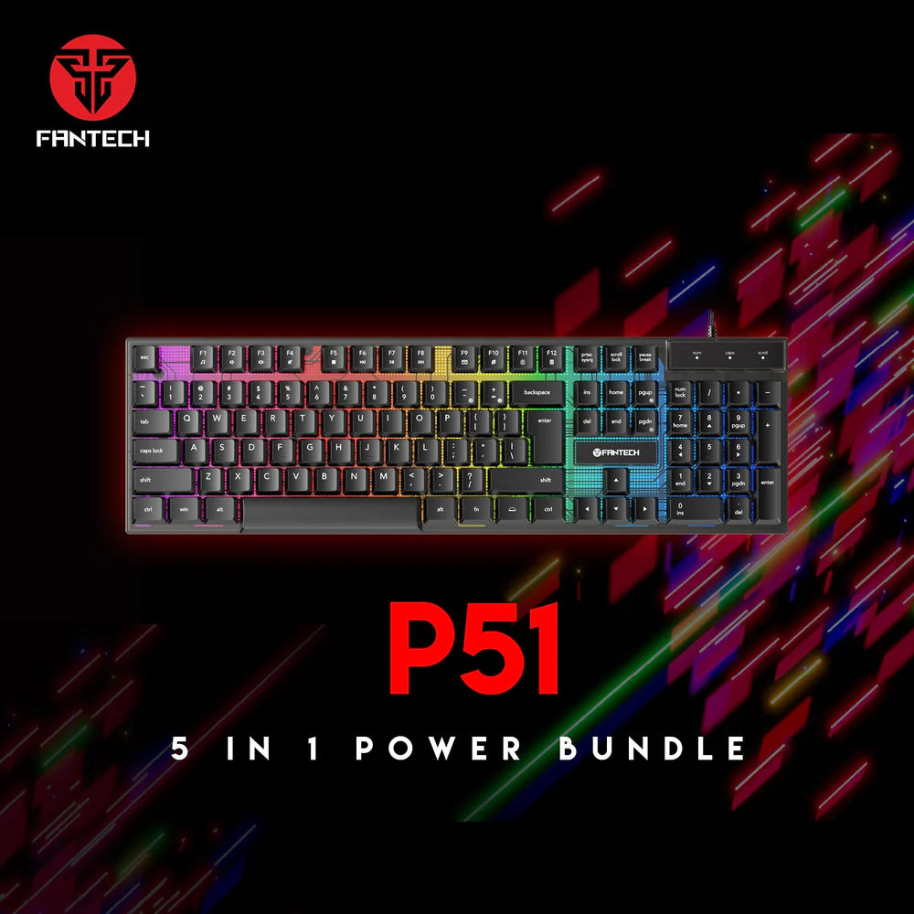 Fantech P51 Gaming Combo Bundle 5-in-1