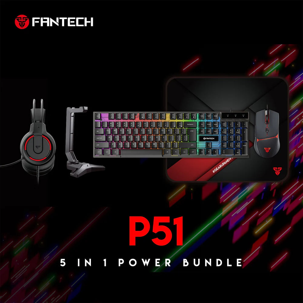 Fantech P51 Gaming Combo Bundle 5-in-1