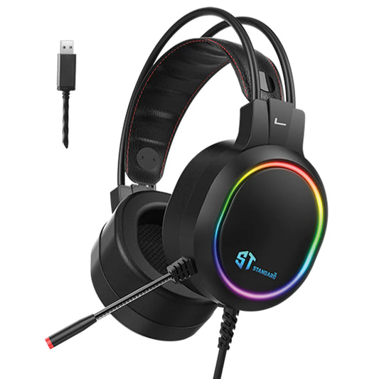 سماعة رأس للألعاب GM-09 USB فوق الأذن
