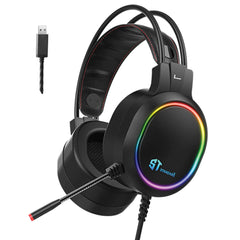 سماعة رأس للألعاب GM-09 USB فوق الأذن