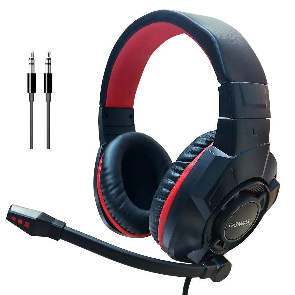 Gigamax Y-555 Gaming Headset - Dual Socket (3.5mm + USB for Light)