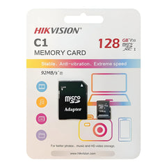Hikvision C1 MicroSDXC Memory Card - 128GB, Class 10 UHS-I