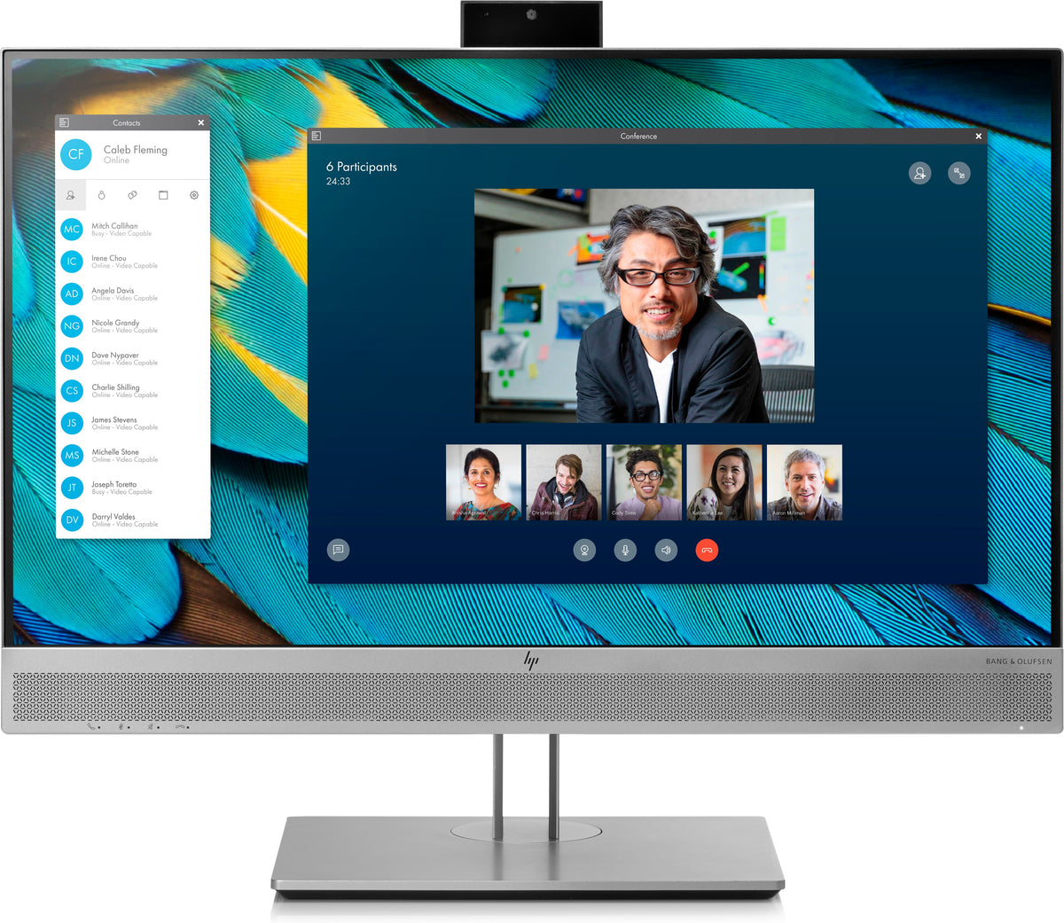 HP EliteDisplay E243m Conferencing Monitor | 23.8" FHD (1920x1080) IPS - Pop-up Webcam - Audio by Bang & Olufsen (Used)