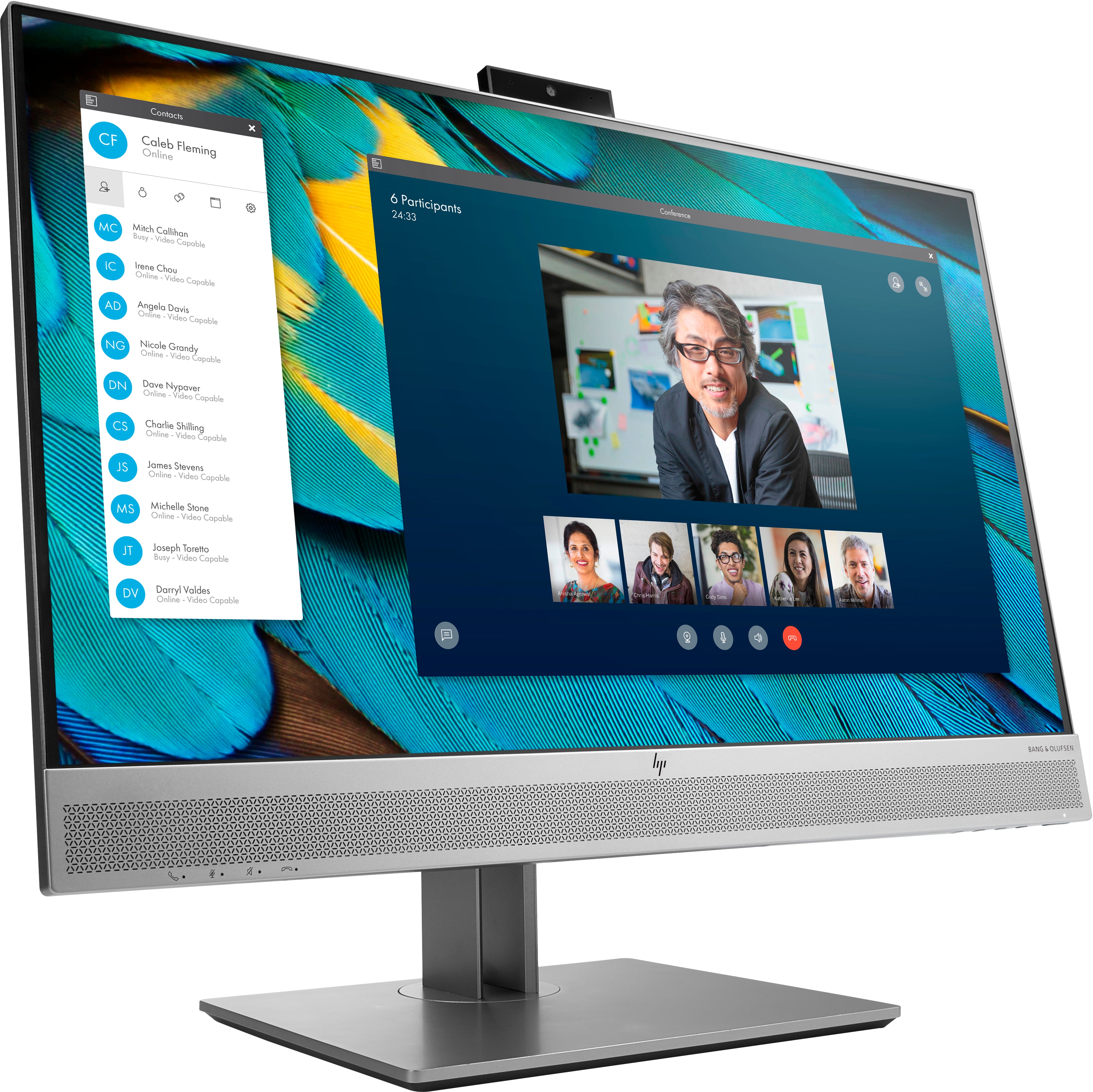HP EliteDisplay E243m Conferencing Monitor | 23.8" FHD (1920x1080) IPS - Pop-up Webcam - Audio by Bang & Olufsen (Used)