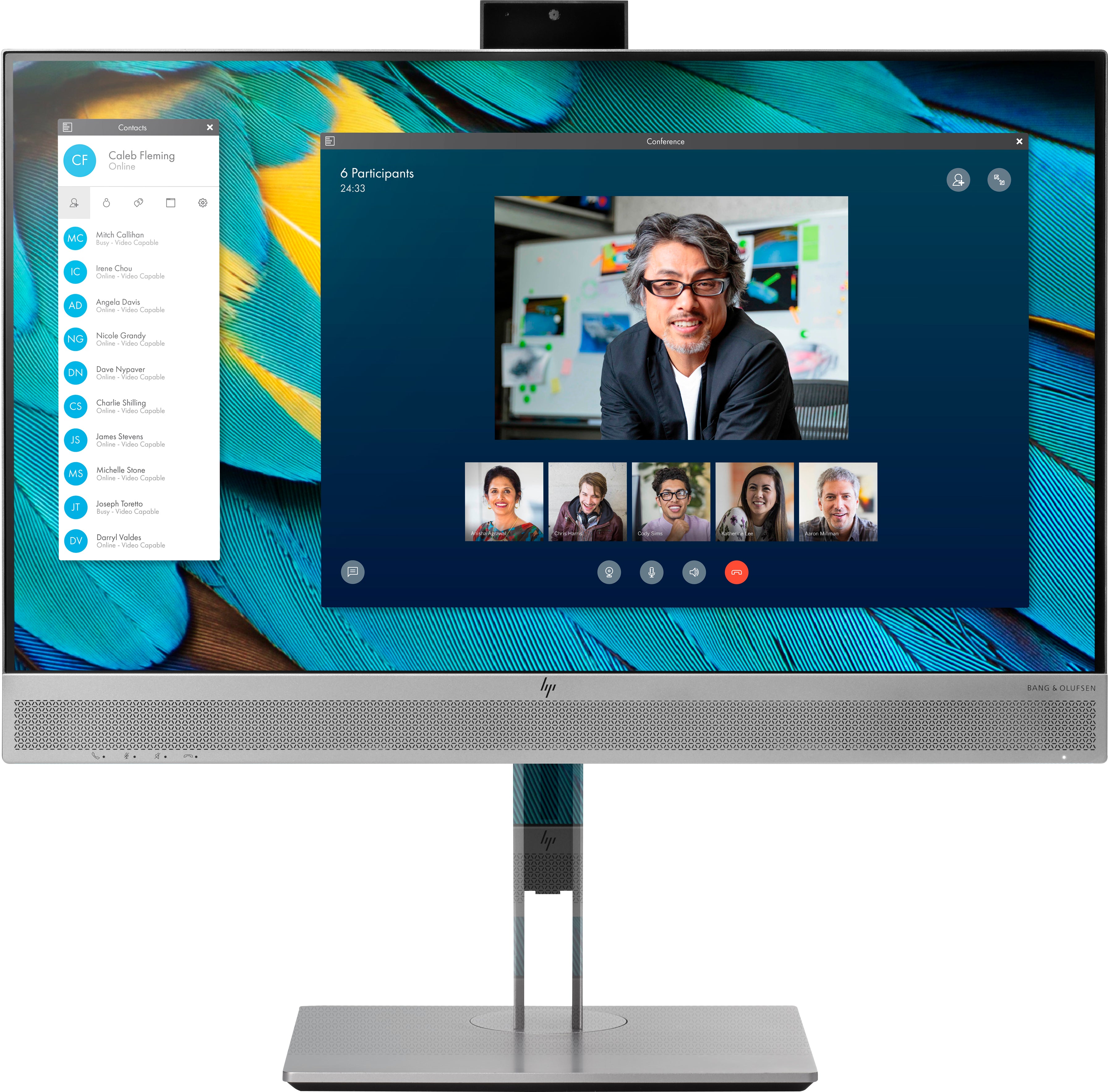 HP EliteDisplay E243m Conferencing Monitor | 23.8" FHD (1920x1080) IPS - Pop-up Webcam - Audio by Bang & Olufsen (Used)
