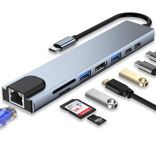 Hub Type-C Strong Multi USB3 2 Port HDMI Reader LAN