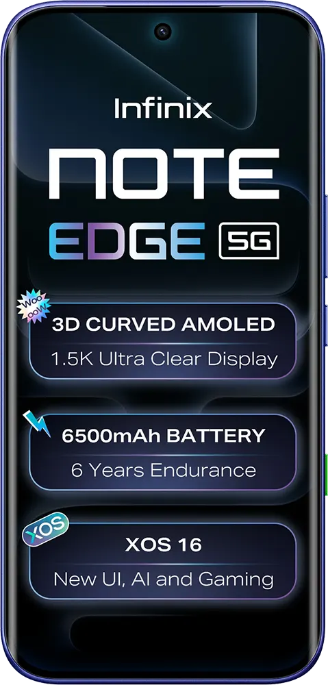 Infinix Note Edge 8GB RAM 256GB Storage Smartphone