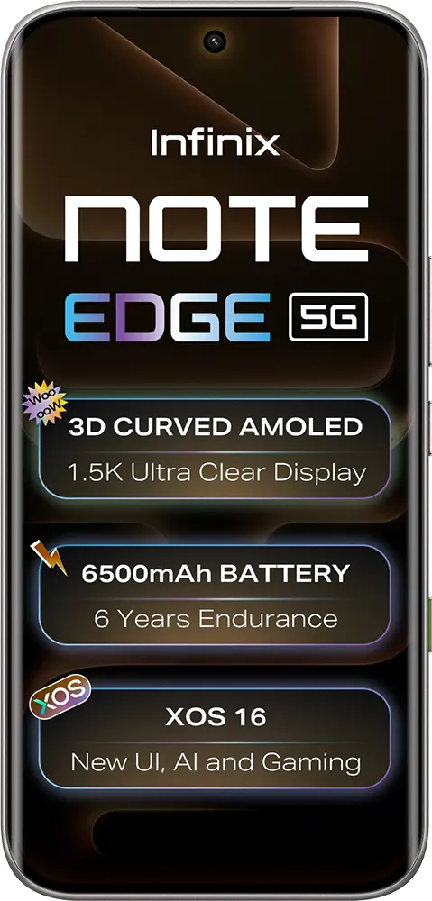 Infinix Note Edge 8GB RAM 256GB Storage Smartphone