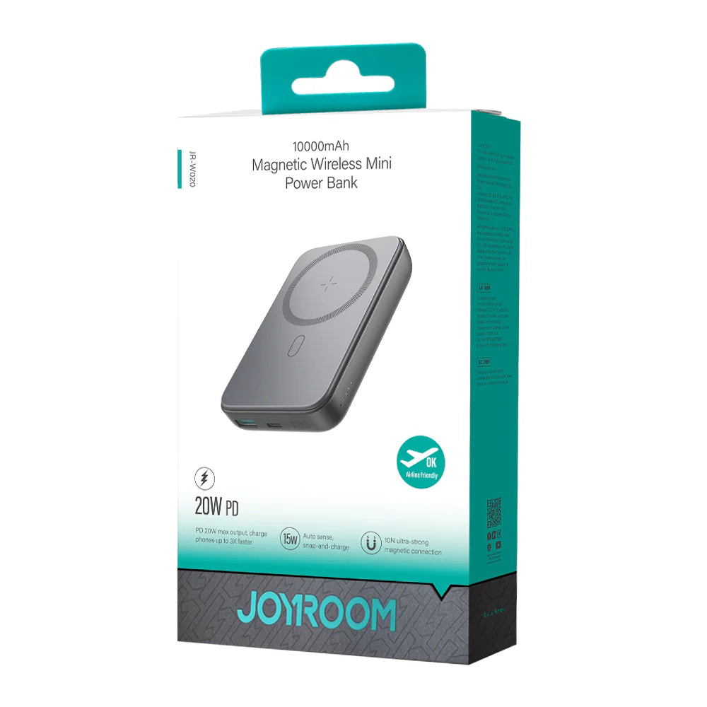 Joyroom JR-W020 MagSafe Wireless Power Bank - 10000mAh, 20W Fast Charging