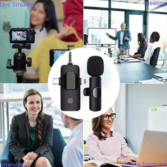 K15 Wireless Lavalier Microphone for Type-C/Lightning