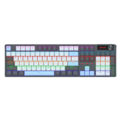 Keyboard Gaming Mechanical Redragon Adaro K718 Wired Rainbow Hot-Swappable Knob (Red Switch) - King Tech