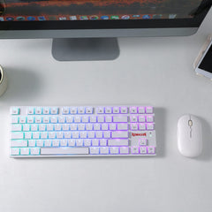 Keyboard Gaming Mechanical Redragon Anubis K539 TKL Wireless RGB Low Profile (Brown Switch, White) - King Tech