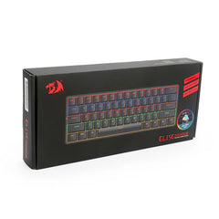 Keyboard Gaming Mechanical Redragon Elise Pro K615P-KBS RGB Wireless Low Profile (Blue Switch) - King Tech