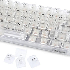 Keyboard Gaming Mechanical Redragon Fizz K617 CT 60% Transparent RGB - King Tech