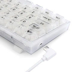 Keyboard Gaming Mechanical Redragon Fizz K617 CT 60% Transparent RGB - King Tech
