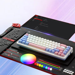 Keyboard Gaming Mechanical Redragon Freya K709 65% Wireless Gasket RGB Hot-Swap - King Tech