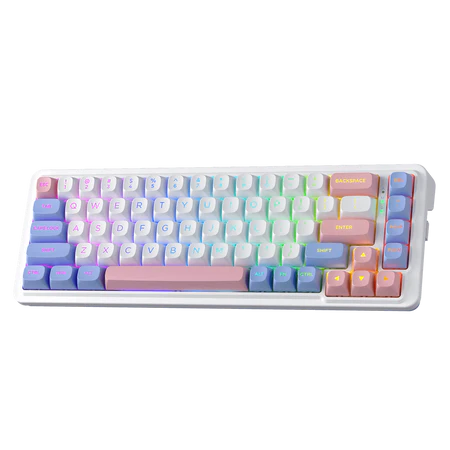 لوحة مفاتيح الألعاب الميكانيكية Redragon Freya K709 65% لاسلكية مع حشوة RGB قابلة للتبديل السريع