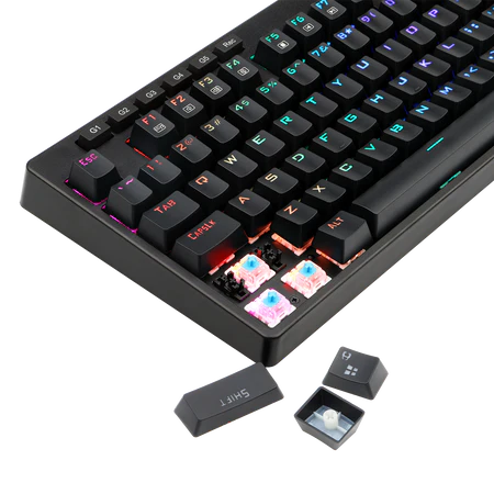 Keyboard Gaming Mechanical Redragon K579RGB Wired RGB Macro (Blue Switch) - King Tech
