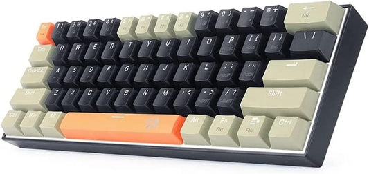 Keyboard Gaming Mechanical Redragon Lakshmi K606 60% White LED (Blue Switch, O/G/B) - King Tech