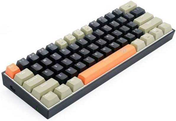 Keyboard Gaming Mechanical Redragon Lakshmi K606 60% White LED (Blue Switch, O/G/B) - King Tech
