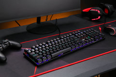 Keyboard Gaming Mechanical Redragon Valheim Elite K608 Rainbow (Black Switch) - King Tech