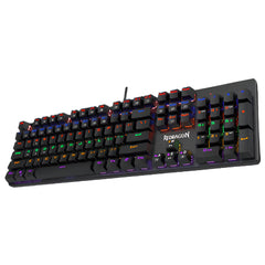Keyboard Gaming Mechanical Redragon Valheim Elite K608 Rainbow (Black Switch) - King Tech