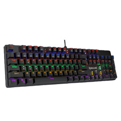 Keyboard Gaming Mechanical Redragon Valheim Elite K608 Rainbow (Black Switch) - King Tech