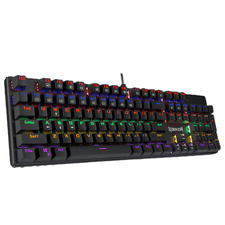 Keyboard Gaming Mechanical Redragon Valheim Elite K608 Rainbow (Black Switch) - King Tech