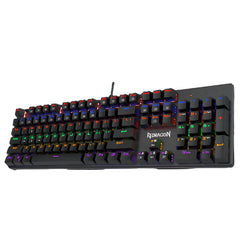 Keyboard Gaming Mechanical Redragon Valheim Elite K608 Rainbow (Black Switch) - King Tech