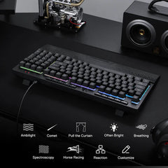 Keyboard Gaming Redragon Shiva K515-RGB Membrane Macro Keys 98-Key - King Tech