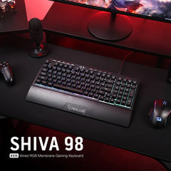 Keyboard Gaming Redragon Shiva K515-RGB Membrane Macro Keys 98-Key - King Tech