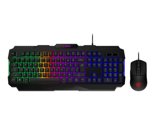 مجموعة لوحة المفاتيح والماوس MSI Vigor GK100 AR باللغة العربية