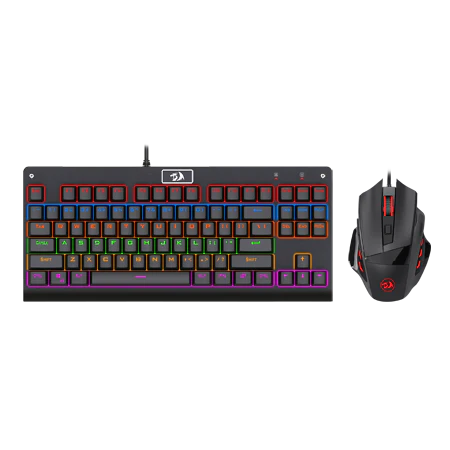 Keyboard & Mouse USB Gaming Redragon K568R Essentials - King Tech