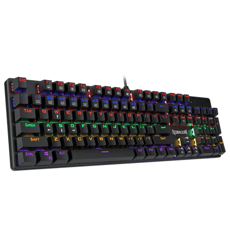 Keyboard USB Gaming Redragon SW-2190-K608 Rainbow Blue Black Red - King Tech